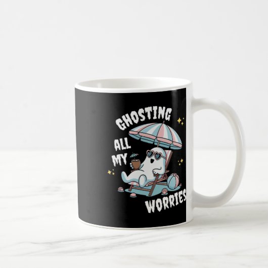 Lustiger Summerween-Geist Gruseliger Sommerurlaub Kaffeetasse (Rechts)