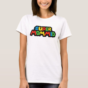 Lustiger Super Mommio-Gamer, Retro-Stil T-Shirt