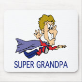 Lustiger Supergroßvater Mousepad (Vorne)