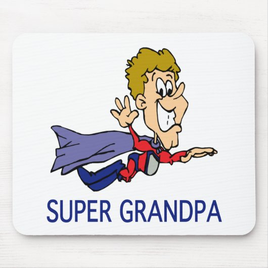 Lustiger Supergroßvater Mousepad (Vorne)