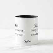 Lustiger Superheld Tasse (Zentrum)