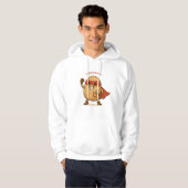 Lustiger Superhelden-Kartoffel-Cartoon-Pullover-Ho Hoodie (Vorne ganz)