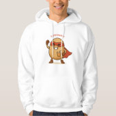 Lustiger Superhelden-Kartoffel-Cartoon-Pullover-Ho Hoodie (Vorderseite)