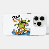 Lustiger Surf-Modus-Frosch|Lustiger Frosch Sommer  Case-Mate iPhone Hülle (Rückseite (Horizontal))