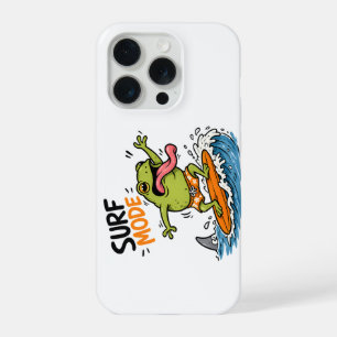 Lustiger Surf-Modus-Frosch Lustiger Frosch Sommer  iPhone 15 Pro Hülle
