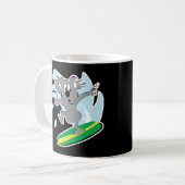 lustiger surfender Koala-Bär Kaffeetasse (Vorderseite Links)