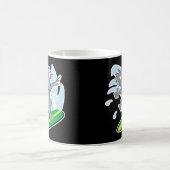 lustiger surfender Koala-Bär Kaffeetasse (Mittel)