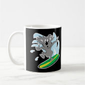 lustiger surfender Koala-Bär Kaffeetasse (Links)