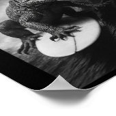 Lustiger Surfender Monitor Lizar Selfie Surfbrett Poster (Ecke)