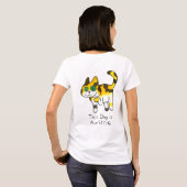 Lustiger süßer autistischer Hunde-Comic T-Shirt (Schwarz voll)