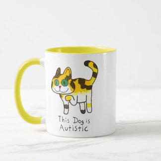 Lustiger süßer autistischer Hunde-Comic Tasse