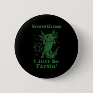 Lustiger süßer Axolotl-Furz furzend ich furze Button