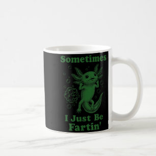 Lustiger süßer Axolotl Furz furzend ich furze  Kaffeetasse