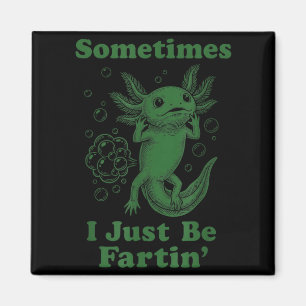 Lustiger süßer Axolotl-Furz furzender ich furze Magnet