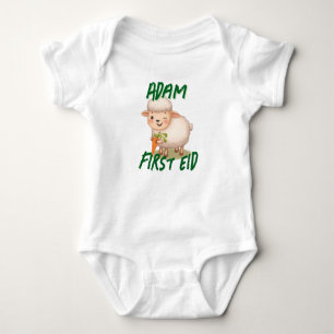 Lustiger süßer Baby Erstes Eid Adha lustiger Baby Strampler