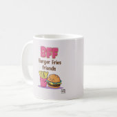 Lustiger süßer BFF-Becher Kaffeetasse (Vorderseite Links)