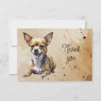 Lustiger süßer Chihuahua-Hund Danke