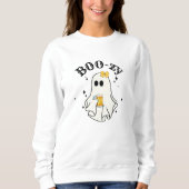 Lustiger Süßer Geist Halloween Sweatshirt (Vorderseite)