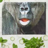 LUSTIGER SÜßER GORILLA GESCHIRRTUCH (Gefaltet)