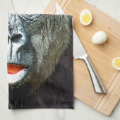 LUSTIGER SÜßER GORILLA GESCHIRRTUCH (Viertel Falte)