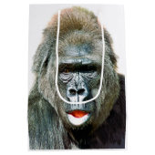 LUSTIGER SÜßER GORILLA MITTLERE GESCHENKTÜTE (Rückseite)