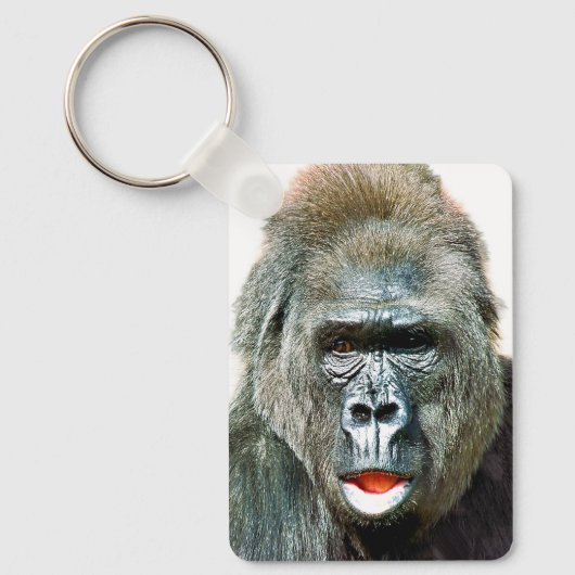 LUSTIGER SÜßER GORILLA SCHLÜSSELANHÄNGER (Vorderseite)