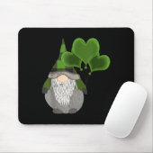 Lustiger süßer irischer Gnom St. Patricks Day Herz Mousepad (Mit Mouse)