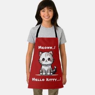 Lustiger Süßer Katz Catmas Humor Schürze