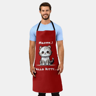 Lustiger süßer Katz Catmas Humor Schürze
