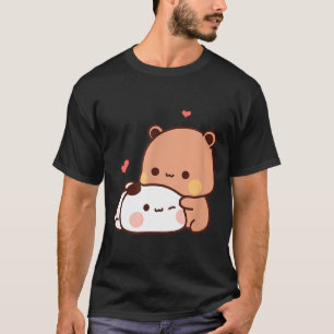 Lustiger Süßer Kawaii Kp Bär Panda Umarmen Paar Lo T-Shirt