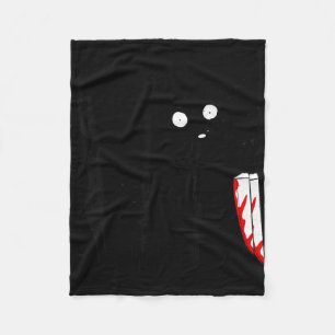 Lustiger Süßer Kawaii Y Halloween Schwarzer Hund S Fleecedecke