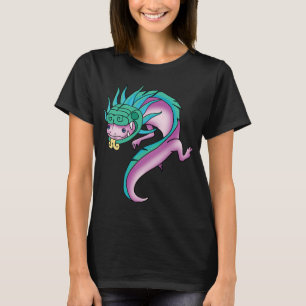 lustiger süßer kleiner Drache Axolotl T-Shirt
