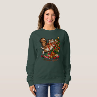 Lustiger süßer Maine Coon Weihnachten Sweatshirt