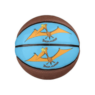 Lustiger süßer orange fliegender Pterodactylus-Car Mini Basketball