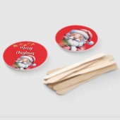 Lustiger süßer Weihnachtsmann & Typografie Fächer (Non-assembled)