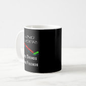 Lustiger Swing Trader Handel mit Aktienmarkt Kaffeetasse (Vorderseite Links)