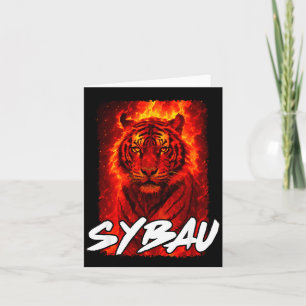 Lustiger Sybau Ironischer Tiger Meme Sigma Brainro Karte