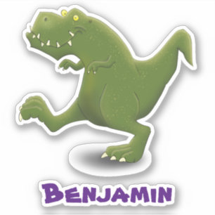 Lustiger T-Rex Dinosaur Cartoon Humor Aufkleber