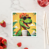 Lustiger T-Rex-Dinosaur Serviette (Beispiel)