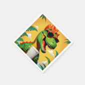 Lustiger T-Rex-Dinosaur Serviette (Ecke)