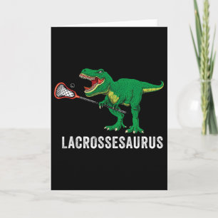 Lustiger T Rex Lacrosse Dinosaur Lax Jungen Lacros Karte
