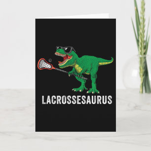 Lustiger T Rex Lacrosse Dinosaur Lax Jungen Lacros Karte