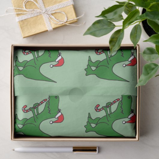 Lustiger T-Rext Dinosaurier im Seidenpapier (Geschenk)