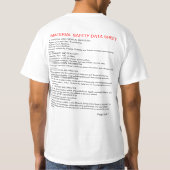 Lustiger T - Shirt des Baby-MSDS (Rückseite)
