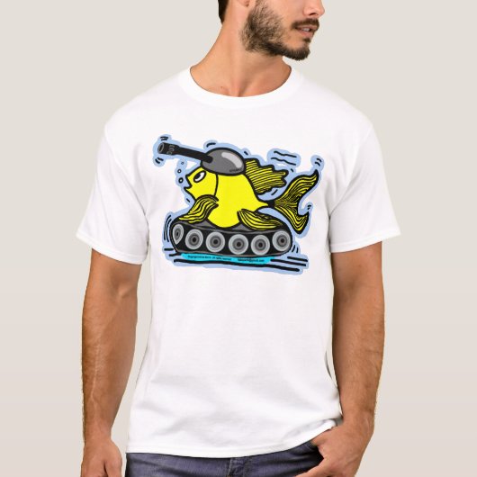 Lustiger T - Shirt des Fisch-Behälters (Vorderseite)
