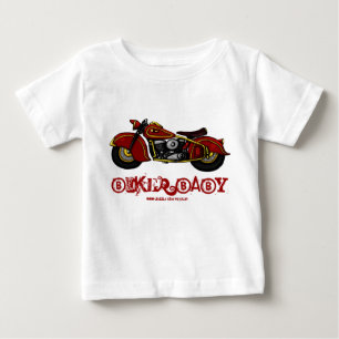 Lustiger T - Shirt des Radfahrerbabys
