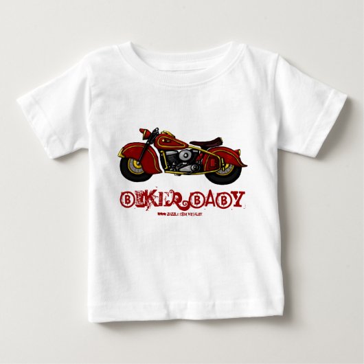 Lustiger T - Shirt des Radfahrerbabys (Vorderseite)
