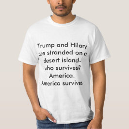 Lustiger T - Shirt des Trumpfes und Hilary