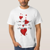 Lustiger T - Shirt des Valentines Tages (Vorderseite)