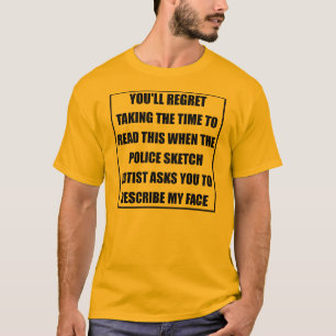 Lustiger T-Shirt für Polizeizeichner